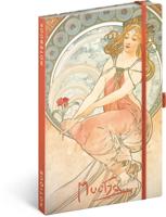Alphonse Mucha Notitieboek A5 Painting - thumbnail