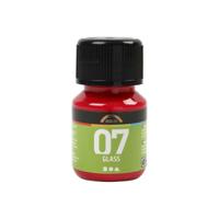 Creativ Company Permanente glasverf - rood, 30ml - thumbnail