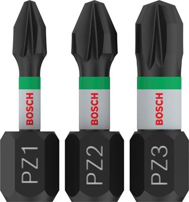Bosch Accessoires Schroefbitpack Impact Control | PZ1/2/3 | 25mm | 3 stuks - 2608522471 Bosch Accessoires Schroefbitpack Impact Control | PZ1/2/3 | 25mm | 3 stuks - 2608522471