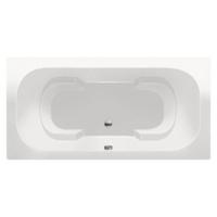 Ligbad Inbouw Xenz Tanga Rechthoek 1-2 Persoons Duobad 90x180x48cm Acryl Wit Hoogglans met Poten - thumbnail
