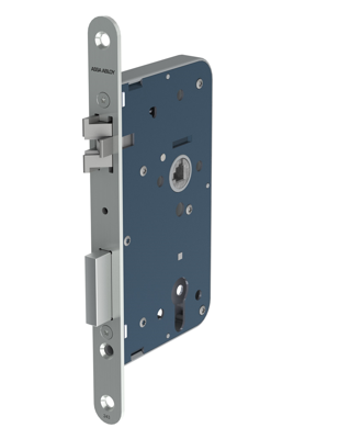 ASSA ABLOY 2430 Deurslot | DM60mm | PC72mm | krukgat 8mm | voorplaat RVS 24x235mm rechthoekig | fluisterdagschoot | DR 2+4 - 7262667