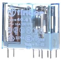 Finder 40.61.9.024.4000 Printrelais 24 V/DC 16 A 1x wisselcontact 1 stuk(s)