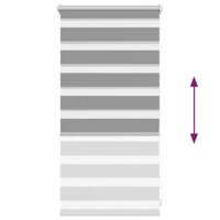 VidaXL Duo rolgordijn 40x100cm grijs - thumbnail