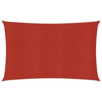 VidaXL Zonnezeil 160 g/m² 3x6 m hdpe rood - thumbnail