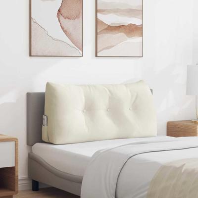 Rugkussen Crme 100 x 24 x 50 cm Fluweel