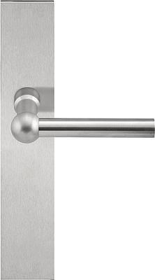 Formani FERROVIA FVL110P236SFC deurkruk L-model ongeveerd op schild blind - mat RVS Formani FERROVIA FVL110P236SFC deurkruk L-model ongeveerd op schild blind - mat RVS