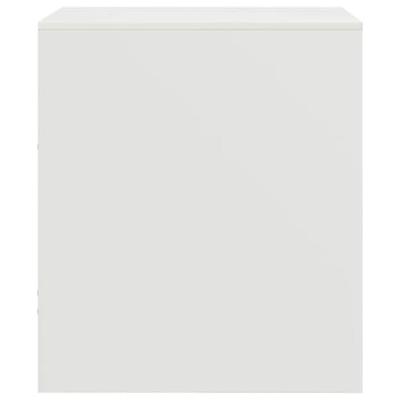 Nachtkastjes 2 st 34,5x39x44 cm staal wit