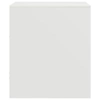 Nachtkastjes 2 st 34,5x39x44 cm staal wit - thumbnail