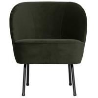 WOOOD Fauteuil 'Vogue' Velvet, kleur Donkergroen - thumbnail