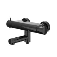 Badthermostaatkraan IVY Bond Opbouw Omstel Met Draaibare Baduitloop Met Omstel Cooltouch Zwart Chroom PVD IVY - thumbnail