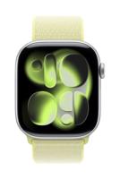 Apple Watch Band - Geweven sportbandje - 46 mm - Neongeel - Eén maat voor de meeste polsen - thumbnail