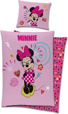 Minnie Mouse Dekbedovertrek - Pretty Pink - 140x200 cm Minnie Mouse Dekbedovertrek - Pretty Pink - 140x200 cm