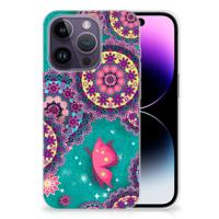 Apple iPhone 14 Pro | Hoesje maken | Cirkels en Vlinders - thumbnail