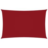 Zonnescherm rechthoekig 2x5 m oxford stof rood - thumbnail