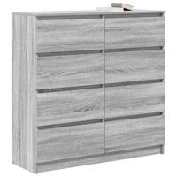 Dressoir 100x35x99 cm spaanplaat grijs sonoma - thumbnail