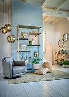 Light & Living Kast 'Ylaya' open, mat zwart-goud - thumbnail