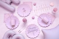 Plastic Rietjes Violet Herbruikbaar 23cm (12st) - thumbnail