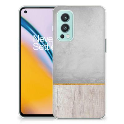 OnePlus Nord 2 5G | Bumper Hoesje | Wood Concrete