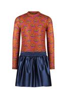 B.Nosy Meisjes jurk print bruin - Ola - Original bloemen - thumbnail