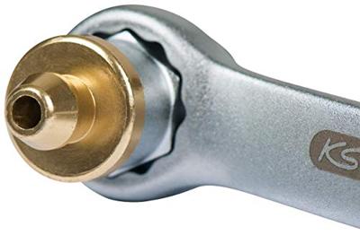 KS Tools 160.0729 Remontluchtingssleutel, extra kort, 10 mm, goud