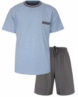 Heren shortama - Katoen - Lichtblauw - thumbnail