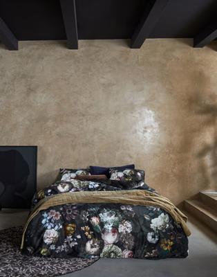 Essenza Fleur Festive Blooming black Dekbedovertrek