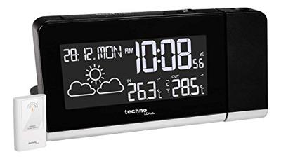 Techno Line WT 539 WT 539 Wekker Zendergestuurd Digitaal Zwart