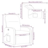 Massagestoel elektrisch verstelbaar stof wolk grijs - thumbnail