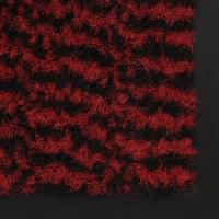 VidaXL Droogloopmat rechthoekig getuft 80x120 cm rood - thumbnail