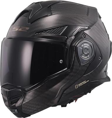 LS2 opklaphelm "ff901 advant x carbon solid" helmet ff901 adv. x carb.solid xxl black