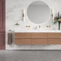 Handdoekring Geesa Opal Goud Geborsteld - thumbnail