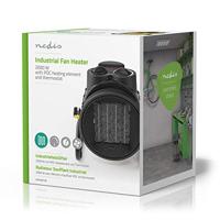 Nedis htif20fyw industriële keramische ventilatorkachel thermostaat 3 standen 2000 w geel - thumbnail