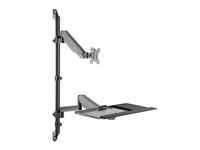 Equip 650170 houder & standaard all-in-one pc/werkstation 8 kg Zwart 43,2 cm (17 ) 81,3 cm (32 ) - thumbnail