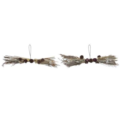 Kerstversiering DKD Home Decor Bloem (60 x 15 x 8 cm) (2 Stuks) Kerstversiering DKD Home Decor Bloem (60 x 15 x 8 cm) (2 Stuks)