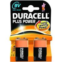 Duracell Plus Power Type 9V alkaline batterijen, verpakking van 2 stuks - thumbnail