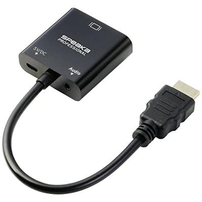 SpeaKa Professional SP-10352148 HDMI / VGA Adapter [1x HDMI - 1x VGA] Zwart 0.15 m