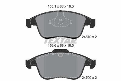 Remblokkenset, schijfrem 2487001