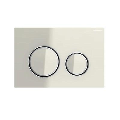 Geberit Sigma 50 (ex Sigma 21) bedieningspaneel glas chroom/zandgrijs voor Sigma reservoirs 8cm (UP720) en 12cm (UP320)