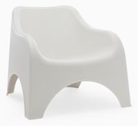 Loungestoel Nuvola Kunststof Wit - thumbnail