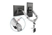 Digitus DA-90353 Monitor-tafelbeugel 2-voudig 25,4 cm (10) - 68,6 cm (27) Zwart Kantelbaar, Zwenkbaar, Roteerbaar - thumbnail