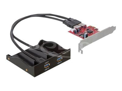 DeLOCK USB 3.0 Front Panel 2-Port Incl. PCI Express Card controller DeLOCK USB 3.0 Front Panel 2-Port Incl. PCI Express Card controller