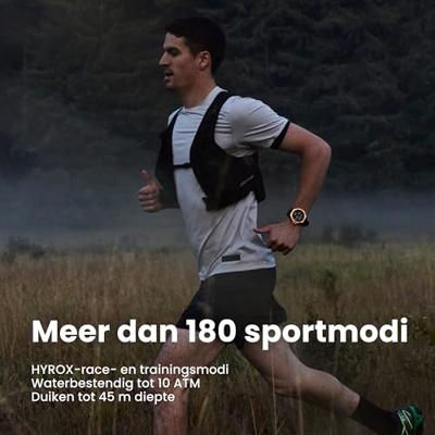 Amazfit T-Rex 3 Pro Outdoor Smartwatch 48mm, Saffier AMOLED-display, Ti-bezel, GPS, Offline-kaarten, 25 dagen batterij, Ingebouwde zaklamp, 10 ATM waterbestendig, 180+ sportmodi, voor Android & iPhone