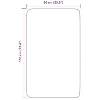 Hoogpolig vloerkleed NAVARRA 60x100 cm polyester zilvergrijs - thumbnail