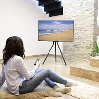 Hama TV-Ständer, Staffelei freistehend, höhenverstellbar, 191 cm (75) bis 40 kg TV-voet - thumbnail