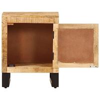 Nachtkastje 40x30x50 cm massief mangohout - thumbnail