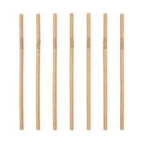 Drinkrietje IEZZY karton buigbaar Ø 6x240mm 100% fair 200 stuks bruin - thumbnail