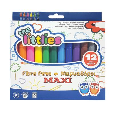 The Littlies viltstiften maxi tip junior 5 mm 12 delig The Littlies viltstiften maxi tip junior 5 mm 12 delig