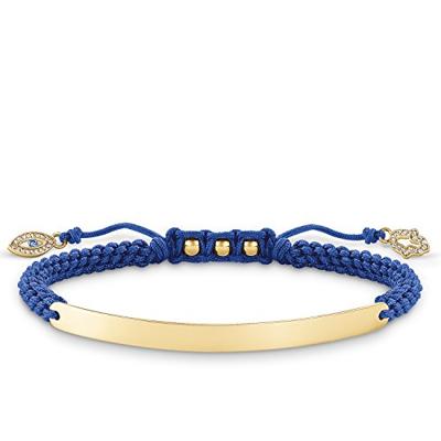 Thomas Sabo LBA0067-899-1 Blauw Zilver Gouden (21 cm) Dames armband