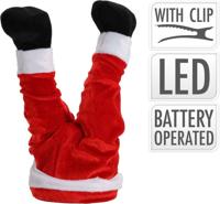 Decoratie LED Kerstman Benen 35 cm - thumbnail