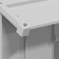 Hondenhok met dak 85x107x81 cm gegalvaniseerd staal - thumbnail